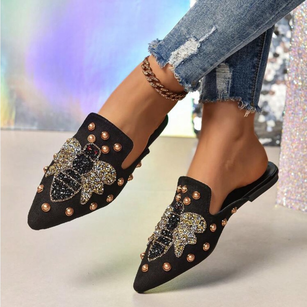 New Arrival Women's Cute Animal Decorated Fashionable Casual Mules - Picture 4 of 5